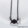 Double Moon Pendant Simple Vintage Creative Design Necklace Natural Stone Pendant Necklace