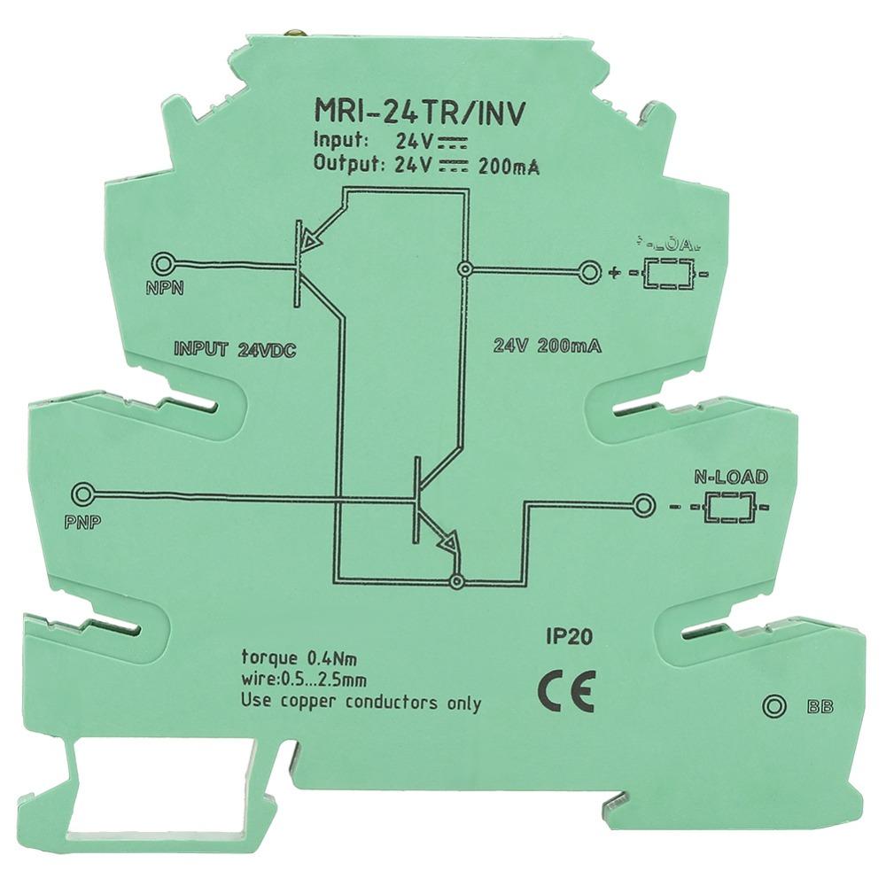 24VDC 15 KHZ NPN PNP Signal Converter MRI-24TR/INV Level Conversion Module PLC Sensor  PLC Systems