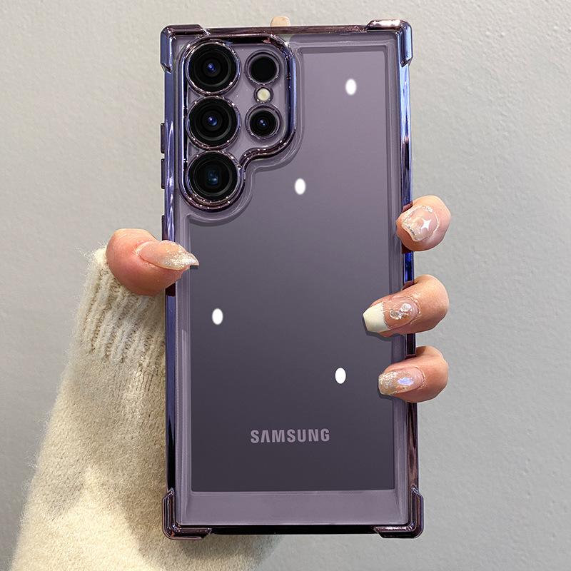 Чехол с покрытием и защитой линз для Samsung S26 Ultra, четырехсторонний противоударный защитный чехол-бампер для Galaxy S26 Plus