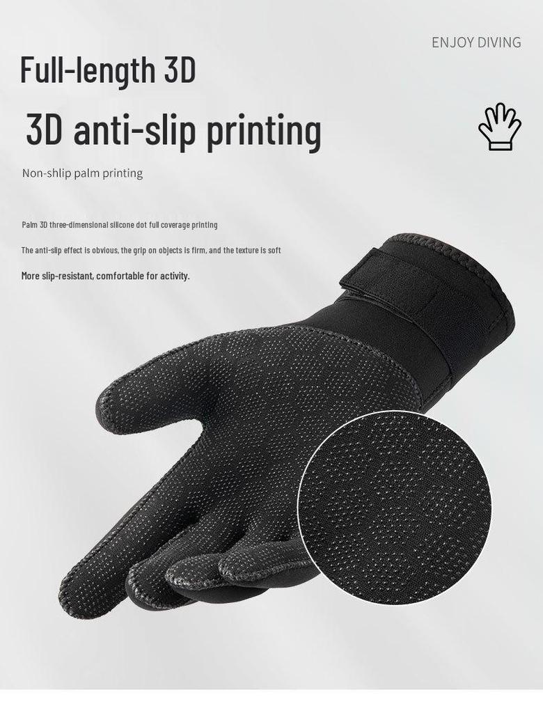 Нескользящие дайвинг-перчатки Spot 3 мм - Устойчивые к порезам, теплые, износостойкие для серфинга, сноркелинга, зимнего плавания и рыбалки.