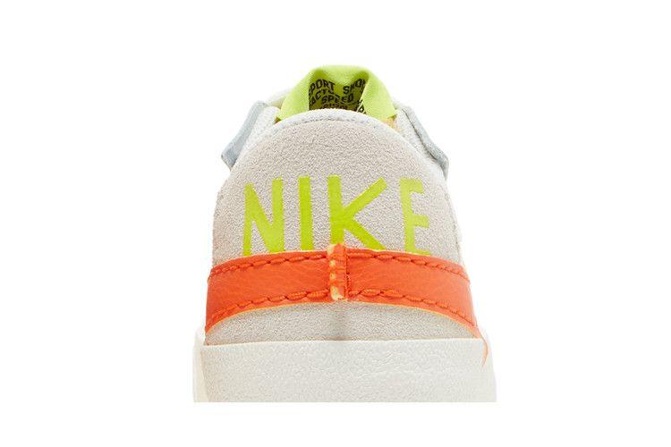 Женские кроссовки Nike Blazer Low 77 Jumbo Sail Orange (Женский) Парусный/Камышовый Оранжевый-Атомный Зеленый-Черный