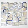 50 pcs/pack Vintage Labels Stickers writable Decorative Diary Album Adhesive Diy Sticker for Scrapbooking Junk Journal Supplies