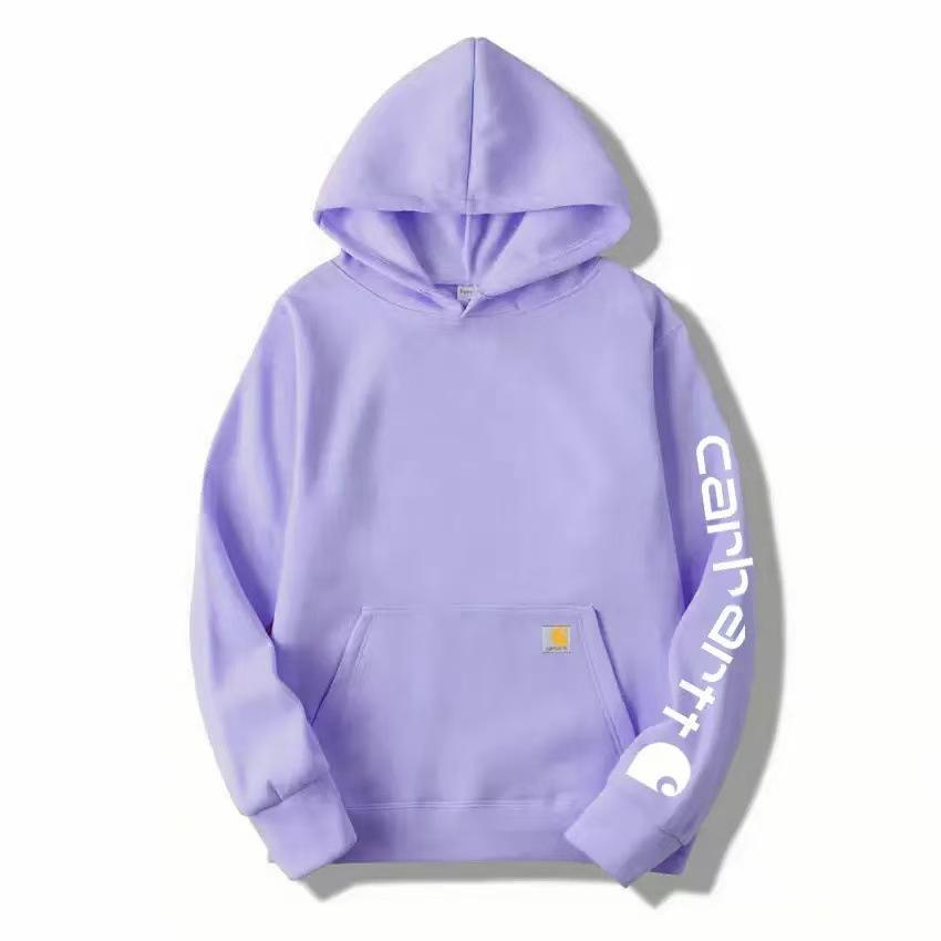 Унисекс Модный Худи Carhartt с Плюшевой Подкладкой Свитшот-Пуловер для Мужчин и Женщин