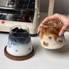 Прозрачная кофейная чашка, стеклянная чашка в японском стиле, многослойная чашка для подачи коктейлей и десертов, чашка для молока на завтрак, чашка для холодных напитков 300 мл