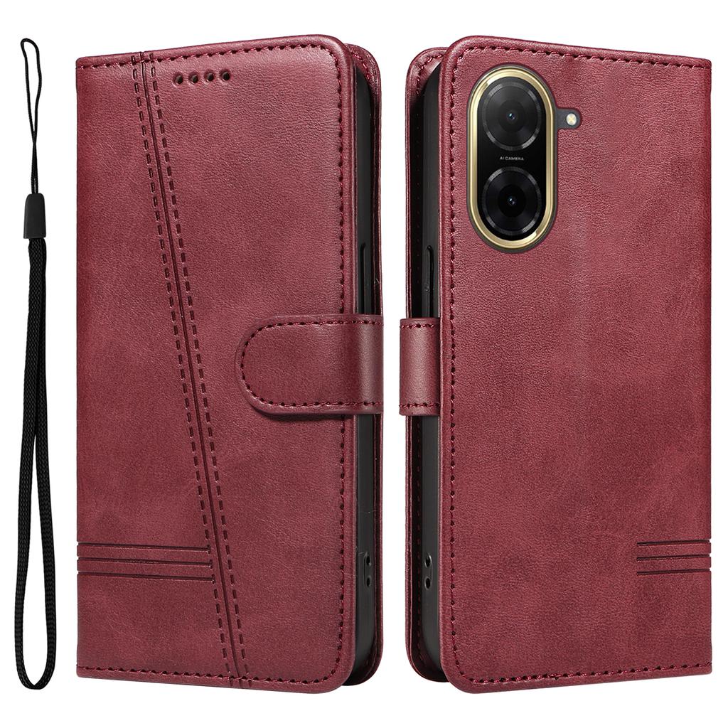 Для Xiaomi Redmi A5 NFC (173,45*79,35*8,45 мм) Кошелек Чехол Т-образные линии Кожаный Чехол для телефона Подставка