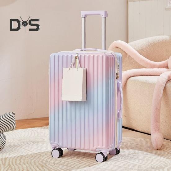 20/24-дюймовый чемодан с жестким корпусом, устойчивым к царапинам, с USB-интерфейсом, подстаканником и кодовым замком, бесшумный чемодан с вращающимся колесом