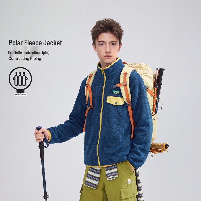 ASK JUNIOR Casual Windproof Stand Collar Winter Jacket