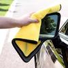 Полотенце из микрофибры для мытья автомобиля 30*30 см / 30*60 см, впитывающая салфетка для чистки окон автомобиля, зеркал, прочное безворсовое кухонное полотенце