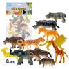Happy Play Mini World Animal Figure 12-piece Set Ver. 1, 4 Sets, Popular Toys In Korea