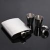 Stainless Steel Wine Pot 7oz Whisky Flask Portable Wine Bottle Set  Gifts