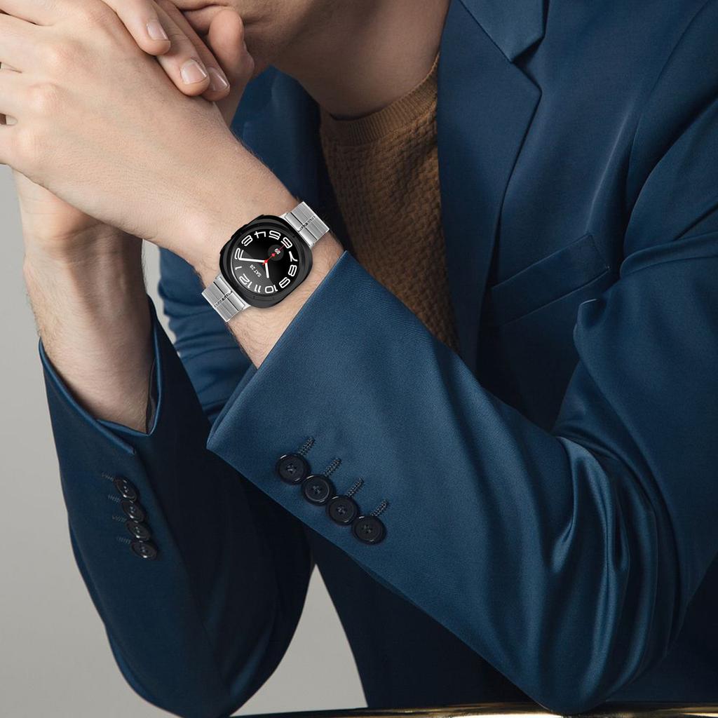 Bulk Purchasing Watch Strap for Samsung Galaxy Watch Ultra 47mm Stainless Steel Silver Band Butterfly Buckle