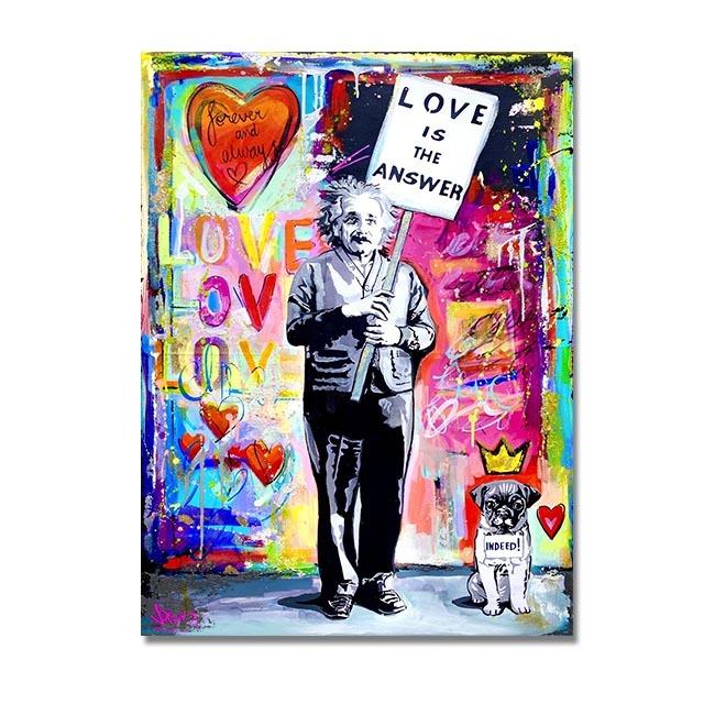 Modern Graffiti Canvas Art Painting Banksy Popular Posters and Printed Pictures Wall Art Printing Living Room Home