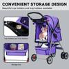 Wheels Cat Stroller, Pet Dog Jogger Stroller, Carrier Waterproof with Cup Holder & Removable Liner, Dog Strollers or Small Dogs,