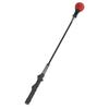 Golf Swing Training Rod Stripe Adjustable Antiskid Rubber Grip Practice Stick for Warm Up Red