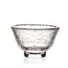 Japanese hammer grain glass tea cup crystal transparent cup Kung Fu tea set home owner small tea cup tea bowl G