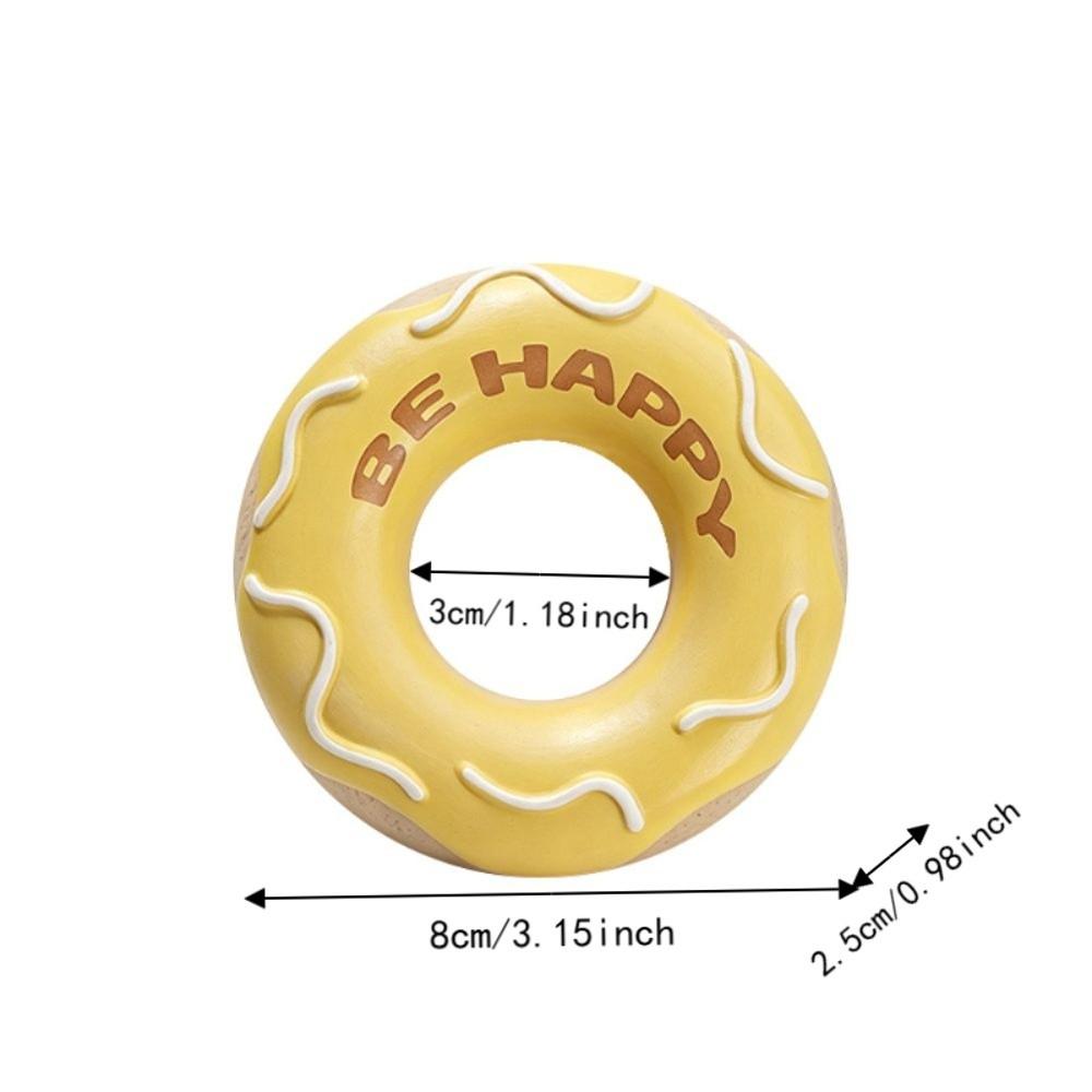 Latex Donut Dog Toy Bite Resistant Pet Chew Toy Self-Entertainment Squeaky Dog Toy  Teeth Grinding