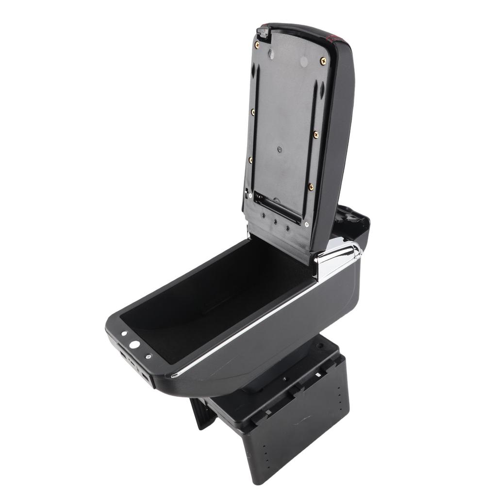 Universal Car Center Console Armrest Box Container Adjustable with USB Interface