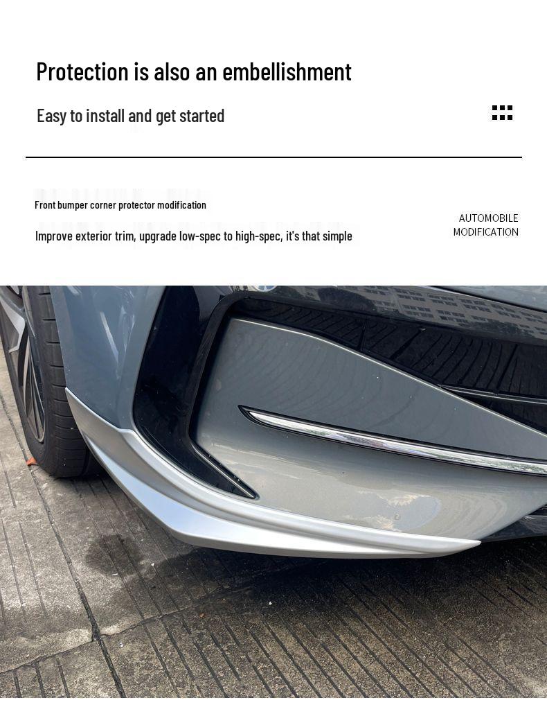 Volkswagen Magotan B9 Защитная накладка на передний бампер и сплиттер Комплект для чернения противоударной полосы