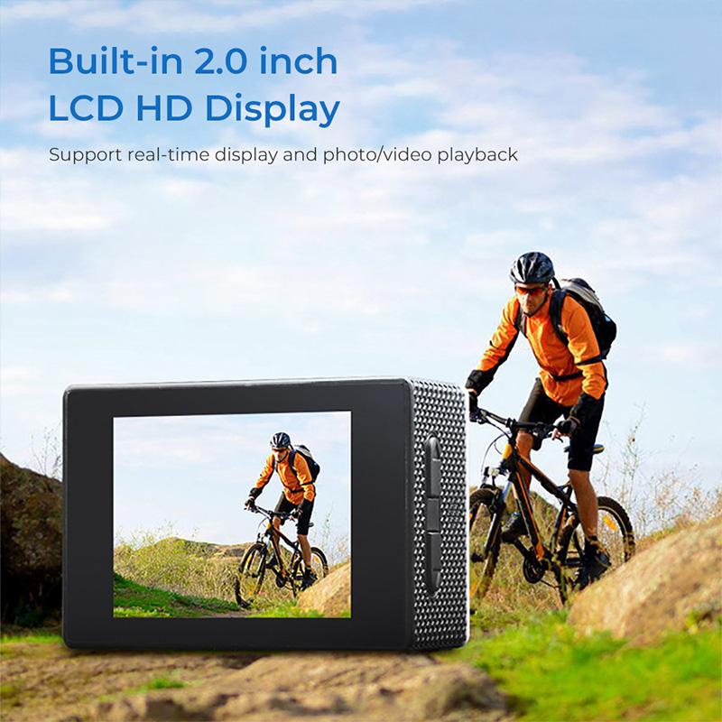 Экшн-камера Ultra HD 30FDS WiFi 2.0 Подводная водонепроницаемая камера для шлема, камера для видеозаписи, спортивные камеры, наружная мини-камера DV