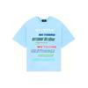 WE11DONE Ss23 Серия Barrage Радужный Логотип Barrage Тисненая Печать Color Block Дофаминовые Буквы Круглый Вырез Короткий Рукав Футболка WD-TT3-21-801-U-SK