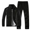 Plus Size L -5xl Polyester Tracksuit Men Sportswear Sporting Set Men Jacket +Pants 2pcs