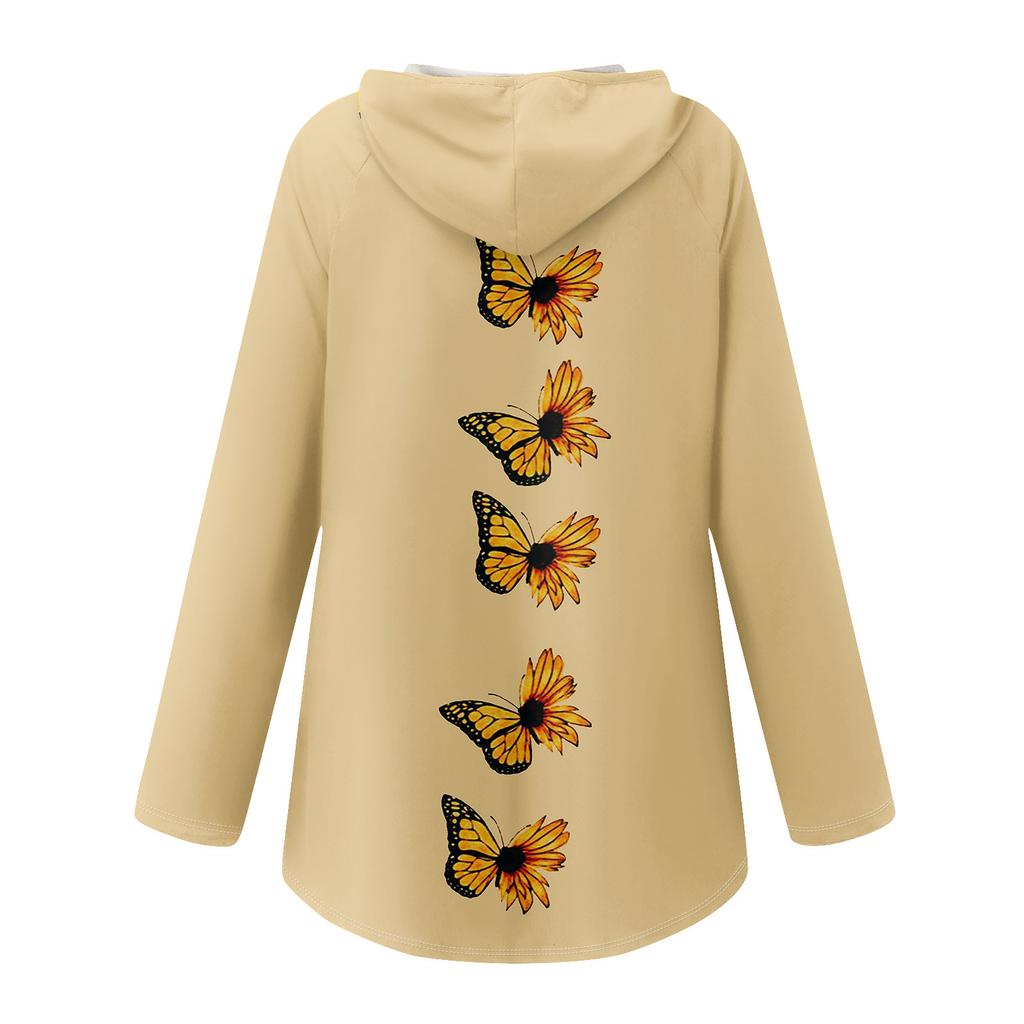 Женские свободные топы с V-образным вырезом и капюшоном с длинными рукавами, повседневные топы, домашние пижамы для отдыха, топы