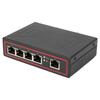 5-портовый коммутатор Ethernet на DIN-рейку, монтаж на DIN-рейку, промышленный дизайн, резервное питание, быстрый