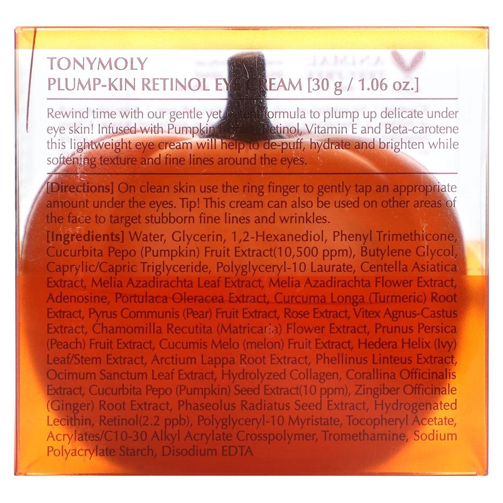 TonyMoly, Plump-Kin, крем для кожи вокруг глаз с ретинолом, 1,06 унции (30 г)