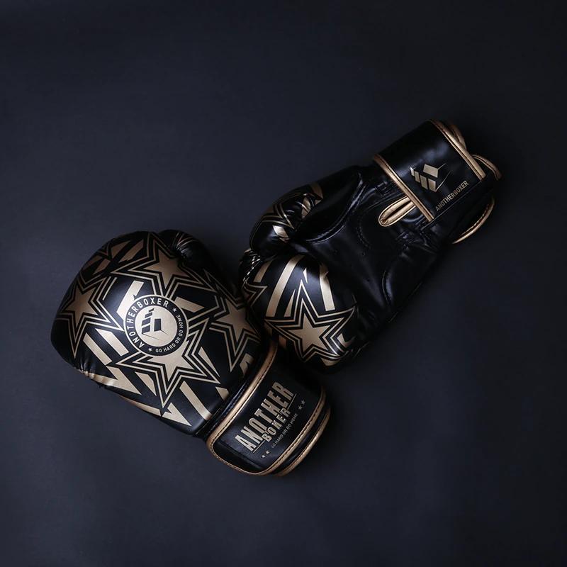 Боксерские перчатки 6, 12, 14 унций, искусственная кожа, Муай Тай, свободный бой, ММА, кикбоксинг, тренировочные перчатки для мужчин, женщин и детей