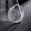DINGKA Exaggerated Diamond-Studded Large Circle Hip-Hop Bridal Earrings
