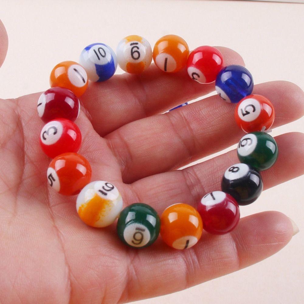 Elastic Rope Billiards Bracelet Glass Wrist Accessories New Bead Accessories