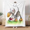 Easter Bunny Eggs Blanket Soft Throw Blanket For Home Bedroom Bed Sofa Travel Office Solid Christmas Blanket