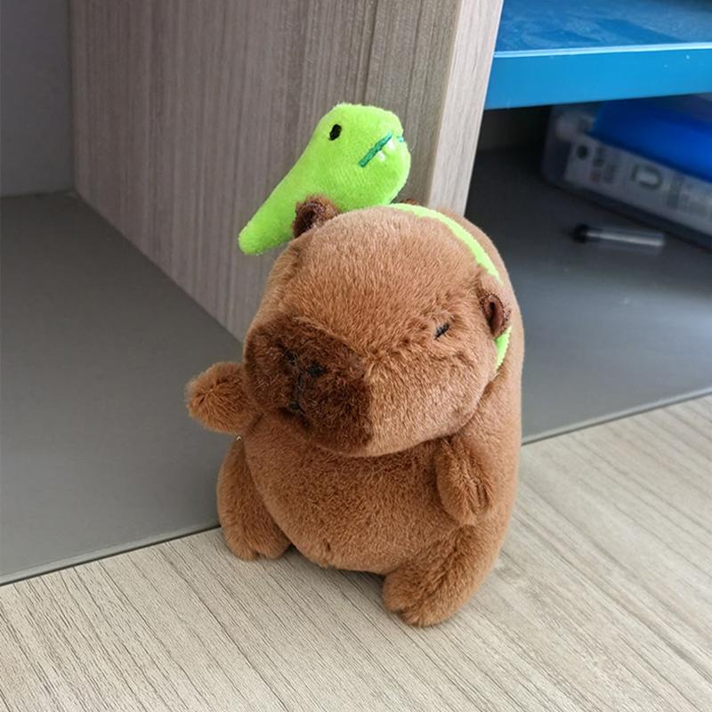 Капибара плюшевая кукла мультфильм брелок кулон мягкая кукла рюкзак кулон автомобиль сумка брелок декор детский подарок брелок