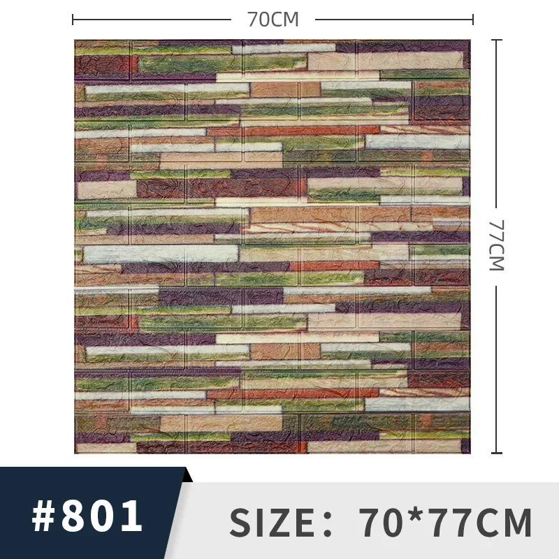 Самоклеящиеся 3D Трехмерные Наклейки на Стену Пенокирпич Узор Декоративные Наклейки Ретро Тренд Фоновые Обои muraux