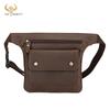 Crazy Horse Leather Men's Vintage Travel Fanny Waist Belt Bag Pack Satchel Sling Bag Design Phone Cigarette Case Pouch Male
