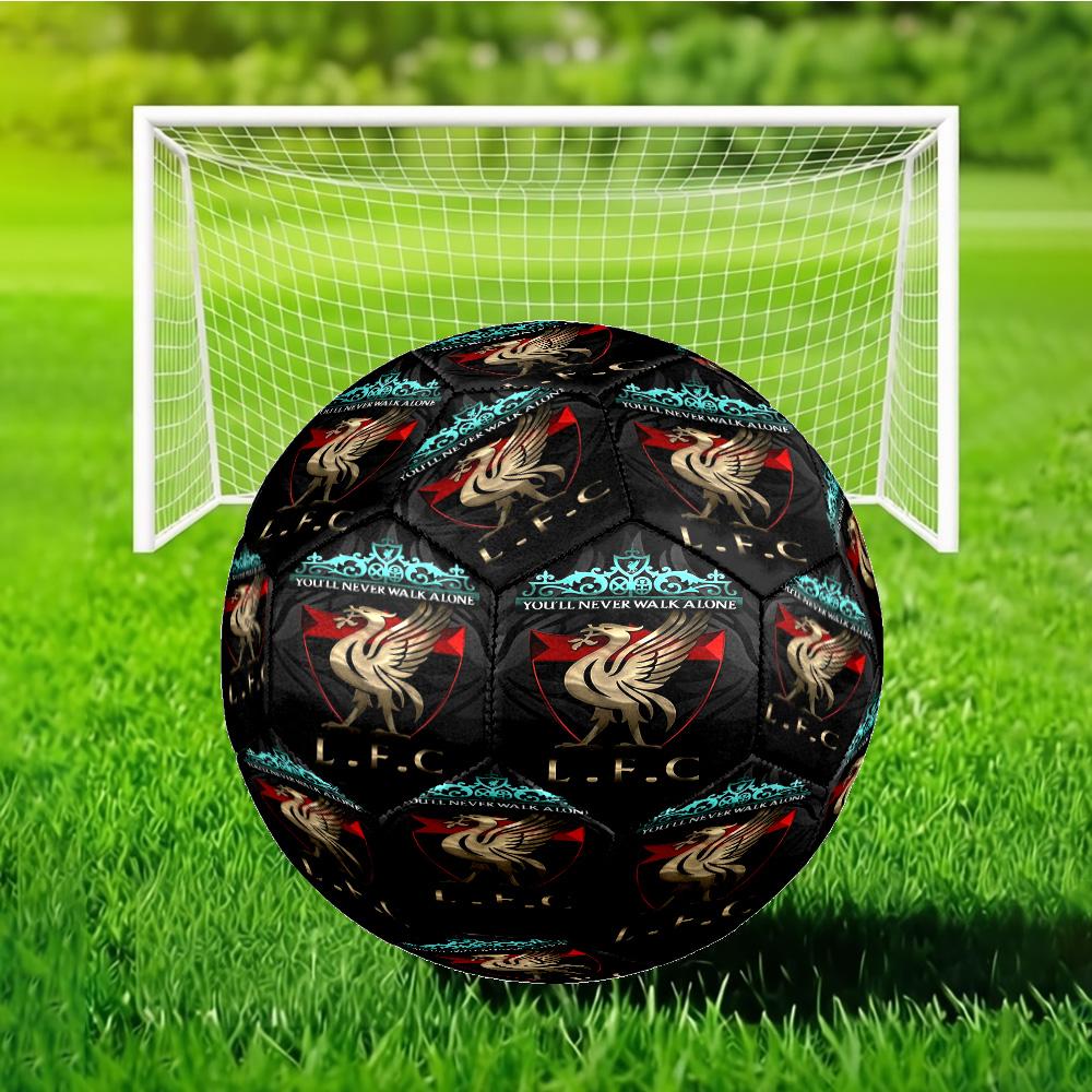 Liverpool Football Club Size 5 Soccer Balls, Anti-Slip, Protective Football, Outdoor Sport, Practice Games, Birthdays Gift Suitable for fan