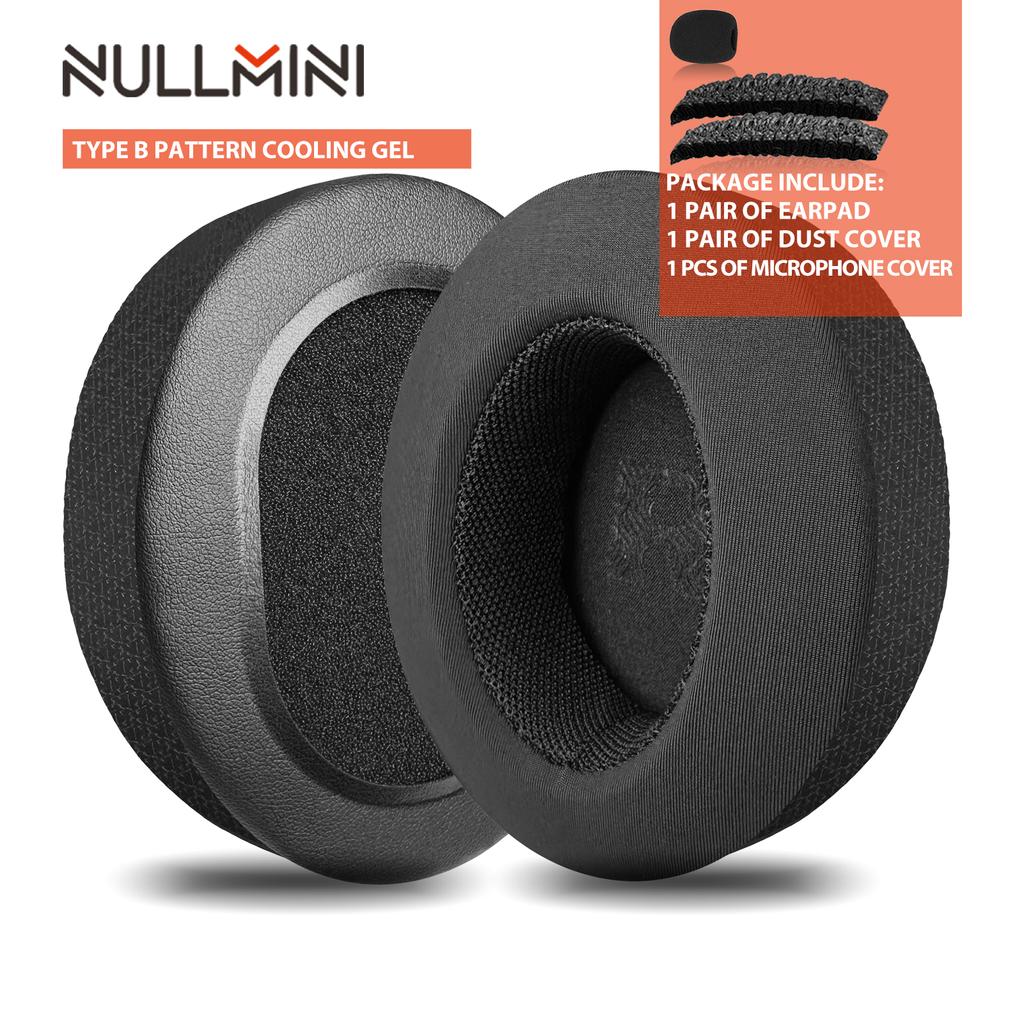 Nullmini Replacement Earpads for Audio Technica ATH-M50x M50xBT M40x M30x M20x MSR7 Headphones Cooling Gel Ear Pads Headband