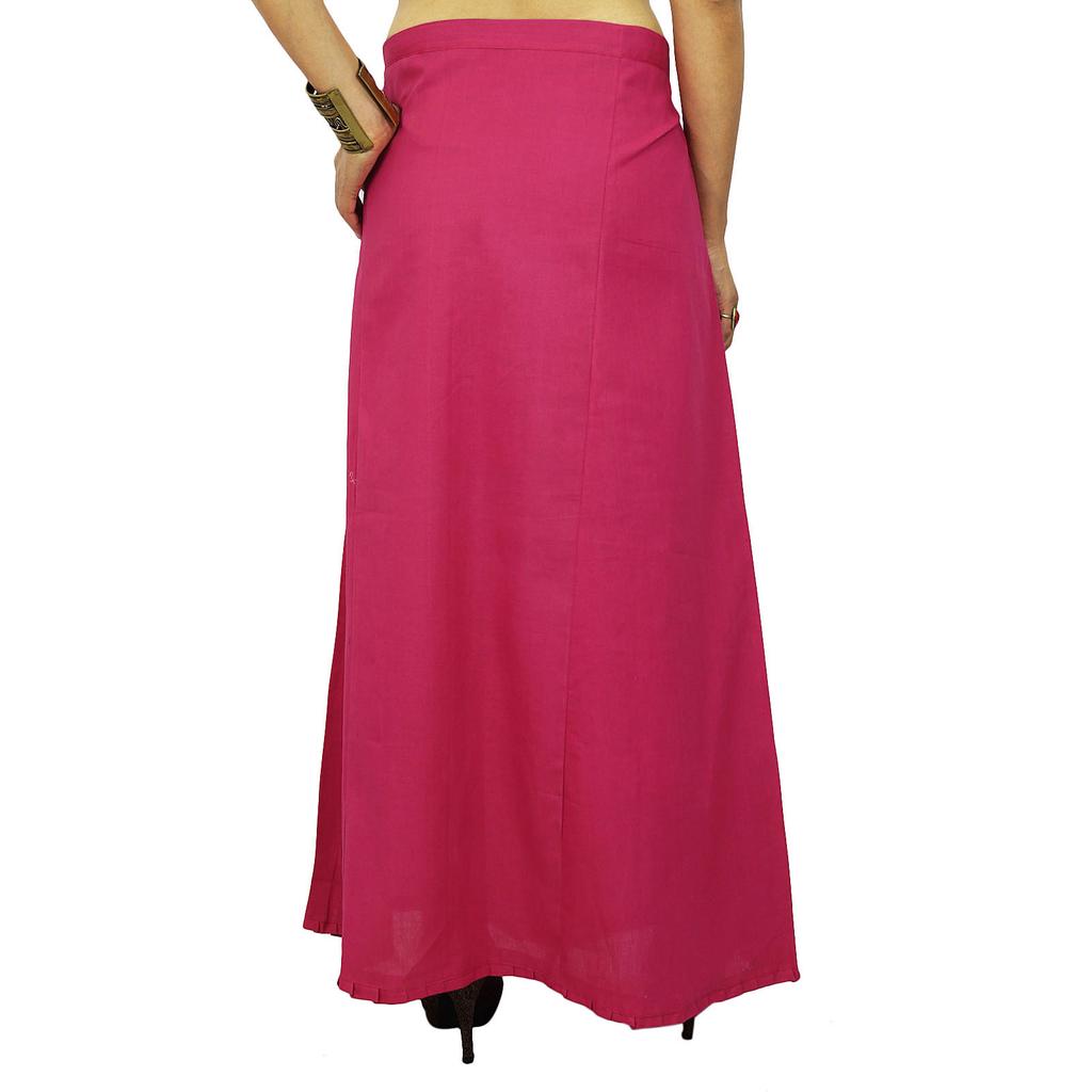 Inskirt Lining For Sari Ethnic Indian Ready-made Solid Cotton Petticoat