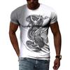 Summer Fashion Chinese Dragon Men T-shirts 3D Trend Casual Personality Cool Style Printing Tees Hip Hop O-neck Short Sleeve Tops