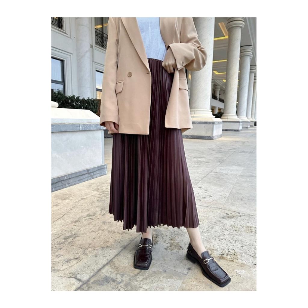 Плиссированная юбка | антрацит