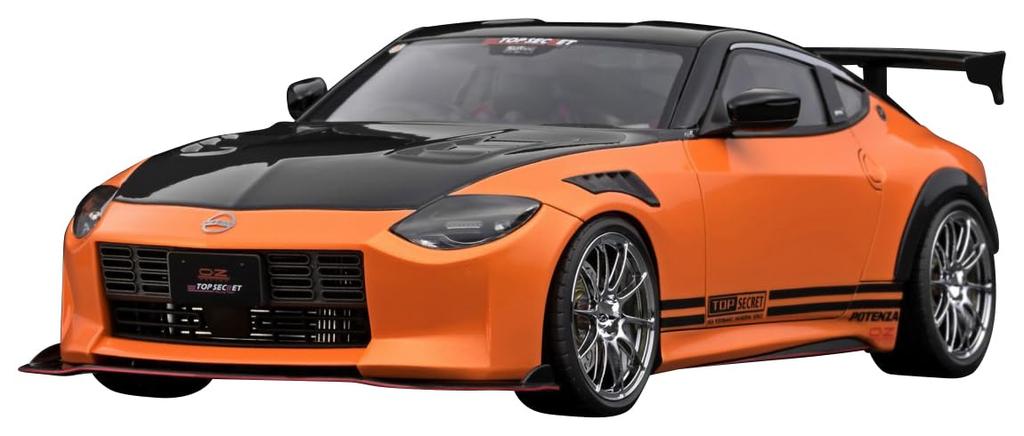 Модель зажигания TOP SECRET Fairlady Z Оранжевый металлик Готовое изделие 1/18 (РЗ34)