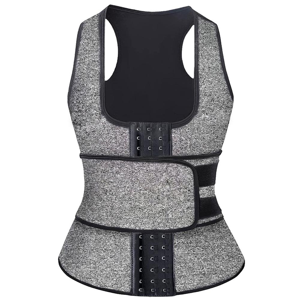 Double Belt Breasted Vest Belly Shapewear Ladies, Thickened Neoprene Waist Sweat Vest Amazon Popular