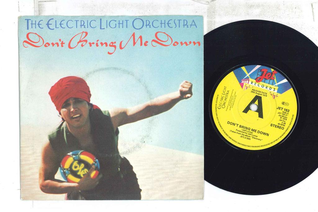 7inch Record ELECTRIC LIGHT ORCHESTRA - Don't Bring Me Down / Dreaming Of 4 JET153PROMO JET 1979 UK Rock Used