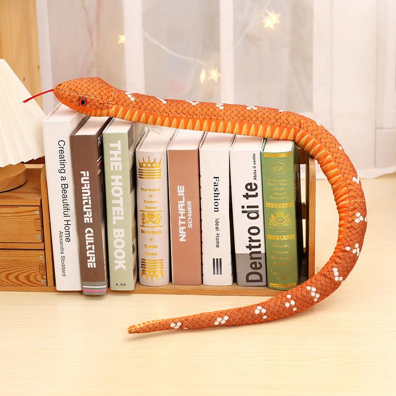 Плюшевая игрушка-змея для симуляции Python с Amazon, кукла-обманка, большая змея, маппет, мягкая тряпичная кукла