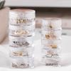 5-Layer Jewelry Storage Box Makeup Storage Rack Bracelet Earring Round Plastic Organizer Boxes Holder Button Zip Head Storage