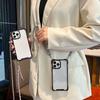 Чехол-футляр с ремешком-шнурком для iPhone 15 Pro 14 13 12 11 Pro Max XR X XS Plus, с ремешком через плечо, с усиленными углами, противоударный