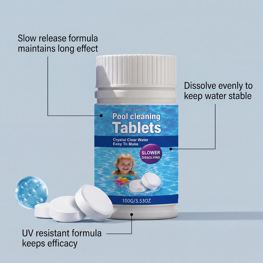 Household Pool Cleaning Tablets, Tablets for Water Facilities