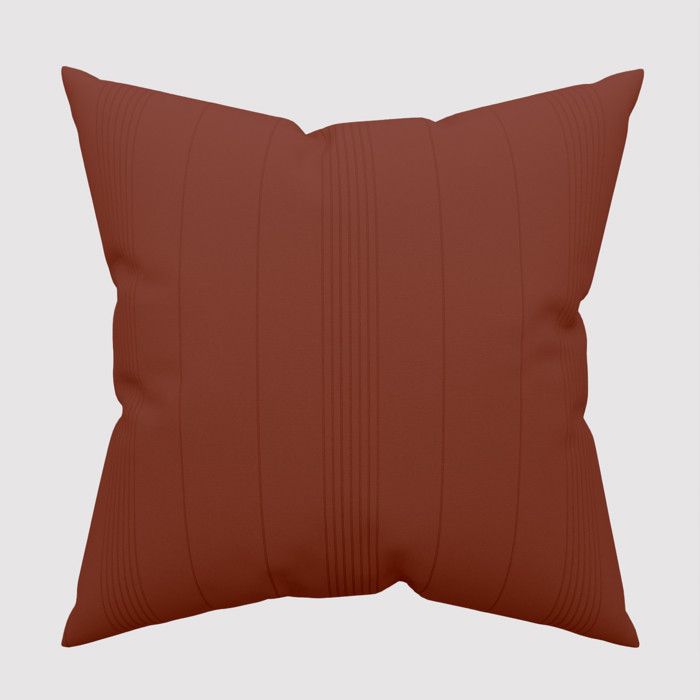 Cushion Cover 60x60 Cm ADELE Brick, by Soleil d'Ocre