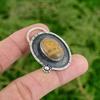 Picture Jasper Gemstone 925 Silver Elegant Sister Birthday Wedding Boho Pendant