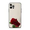 Чехол для телефона Apple Iphone 14 13 12 11 Pro Max 13 12 Mini Xs Max Xr X 7 8 6 6s Plus, чехол в виде ракушки, роза, тюльпан, зеленые побеги, цветы